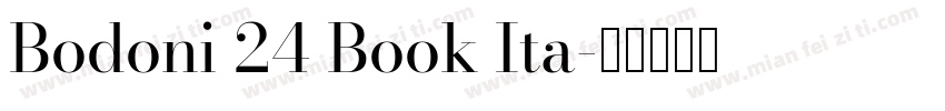 Bodoni 24 Book Ita字体转换